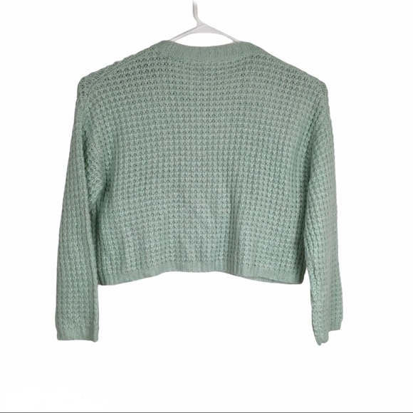 Women's Crewneck Waffle Knit Pullover Sweater NWT - Picture 4 of 5